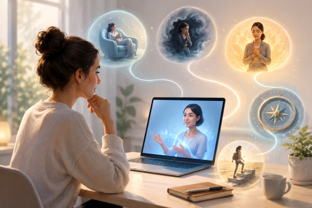 AI коуч помогает увидеть сценарии комфорта и страха