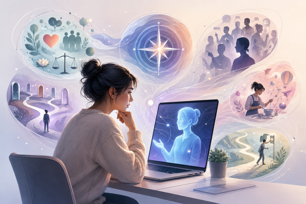 AI коуч помогает начать поиск своего направления