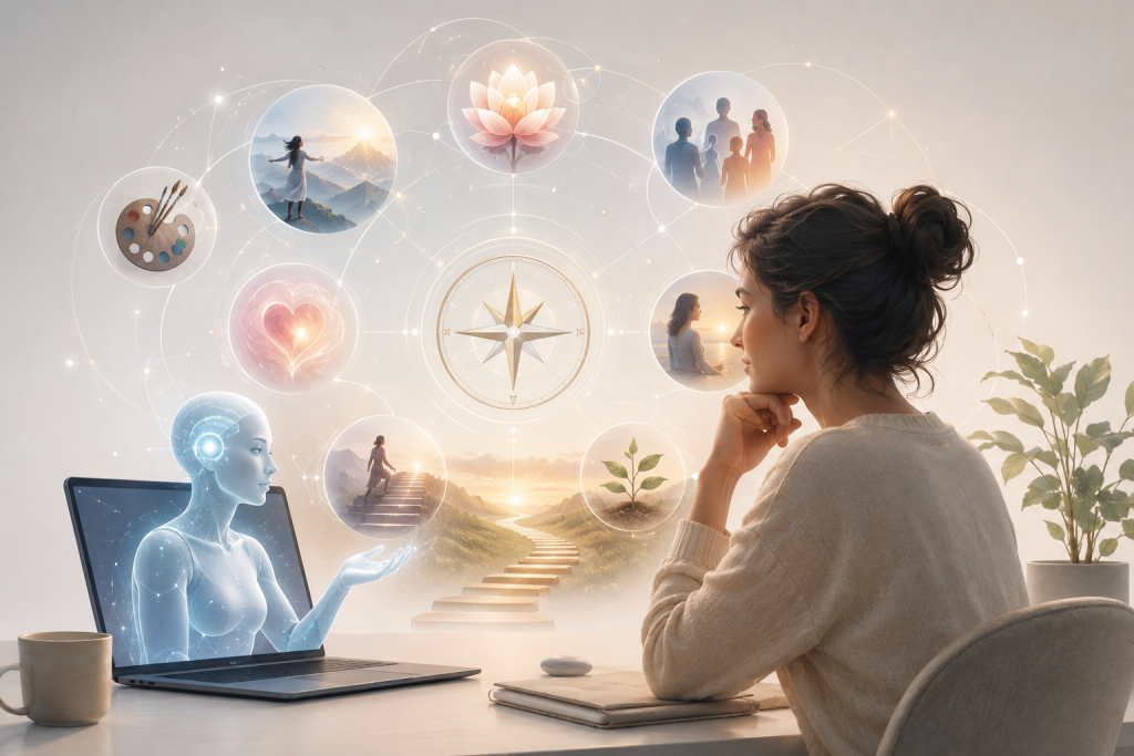 AI коуч помогает понять желания от жизни