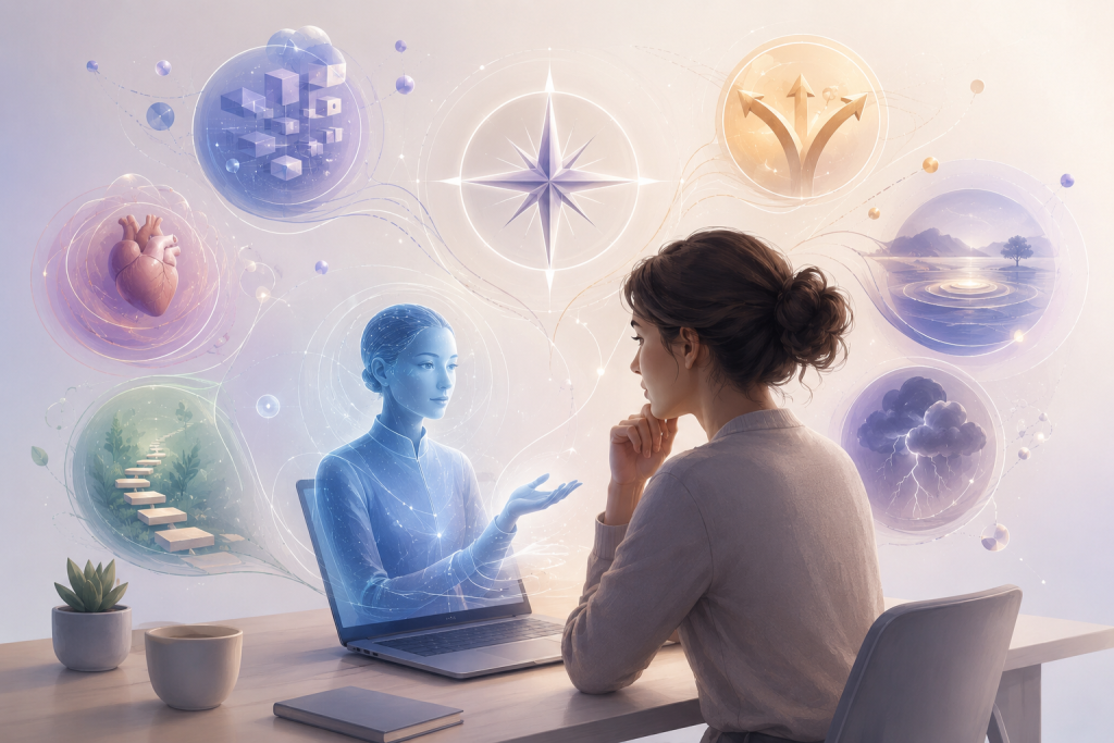 AI коуч помогает принять важное решение