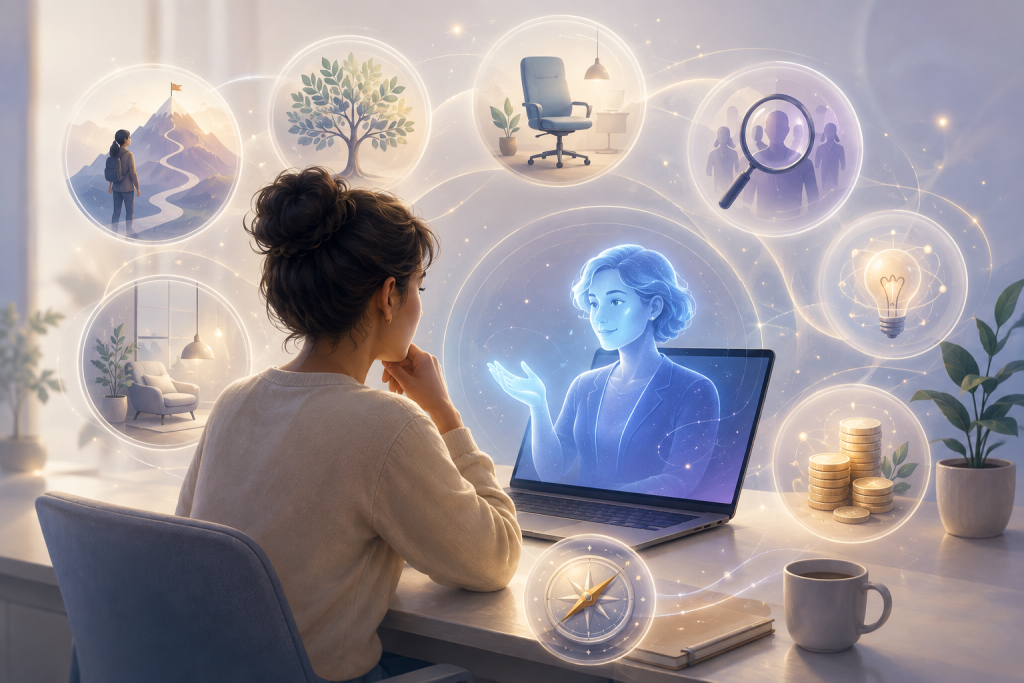 AI коуч помогает начать карьерную саморефлексию