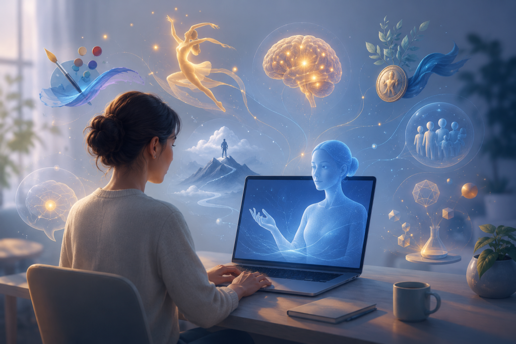 AI коуч помогает начать поиск сильных сторон