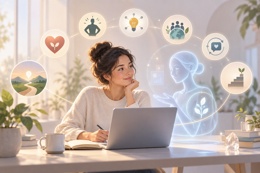 AI коуч помогает начать саморефлексию о самореализации
