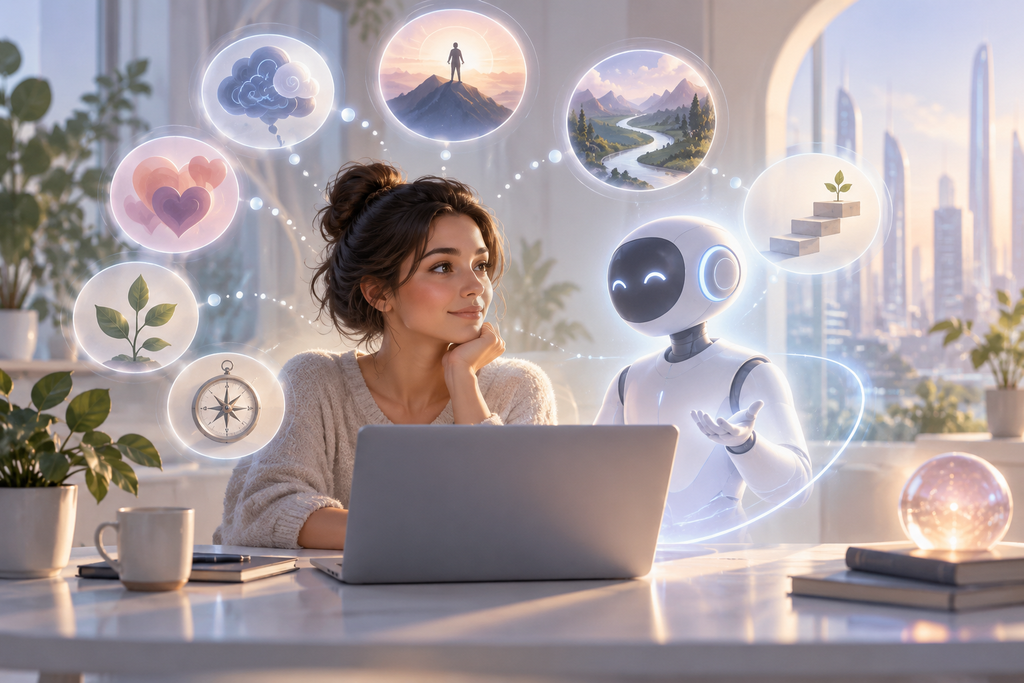 AI коуч помогает начать саморефлексию