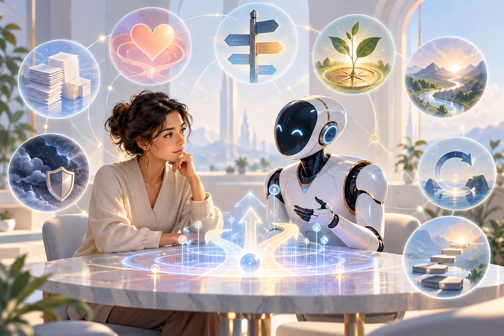 AI коуч помогает начать саморефлексию при решении
