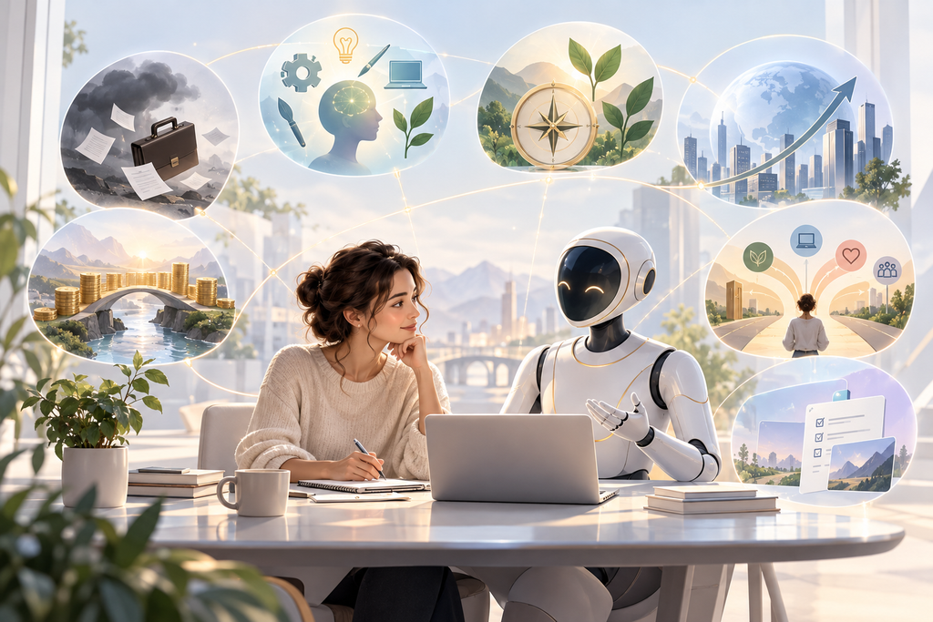 AI коуч помогает начать саморефлексию при смене профессии