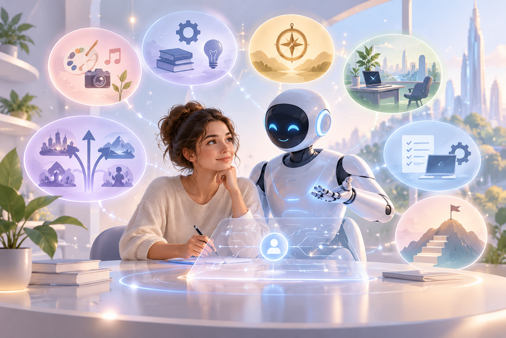 AI коуч помогает начать саморефлексию по выбору профессии