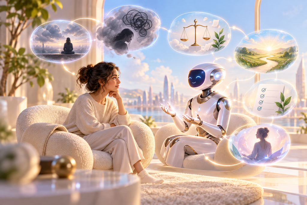 AI коуч помогает начать саморефлексию по ограничивающим убеждениям
